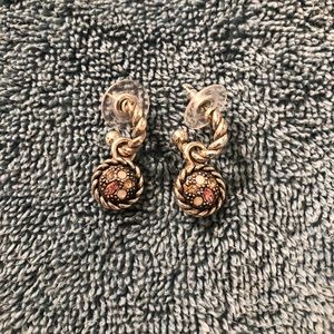 Pink stone Brighton Earrings